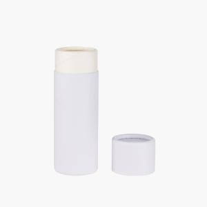 China Cardboard Kraft Paper Tube Packaging / Gloss Paper Lip Balm Tubes With Lid on sale