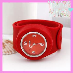 Best Hot sale colorful silicon slap watches for children wholesale