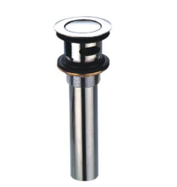 Cheap Push Button Type Brass Washbasin Pop Up Waste with Overflow Drain with CE for sale