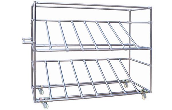 Cheap Modular System Stainless Steel Pipe Rack Chrome Plated Connectors for sale