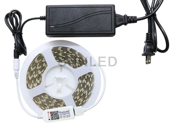 Cheap Bluetoot RGB Led Flexible Strip Lights 5 Metre SMD5050 Light Source IP20 for sale