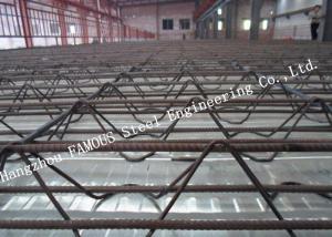 Best 0.8 - 1.5mm Corrugated Metal Floor Deck Reinforced Steel Bar Truss Slab Fabrication wholesale