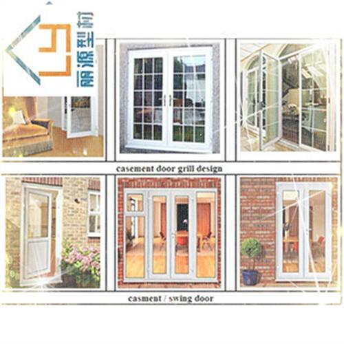 Cheap Casement UPVC Window Profiles Rectangular High Security Custom Design for sale