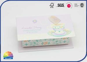 China 1200gsm Cardboard Tea Gift Box Hinged Lid Gift Box With CMYK Printing on sale