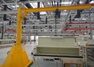 0.5 Tons Electric Jib Crane Alloy Steel Movable Raising Efficiency Function