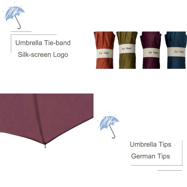 7 Oz Ultralight Umbrella Three Folding Umbrella With Zipper Case