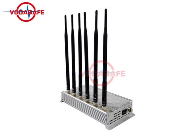 Cheap Wifi / Bluetooth 2.4G Network Signal Jammer External Omni Directional Antennas 50m Coverage Range for sale
