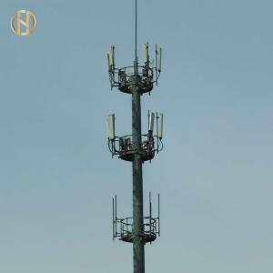 Galvanized GR50 Telecommunication Post For Wireless Internet