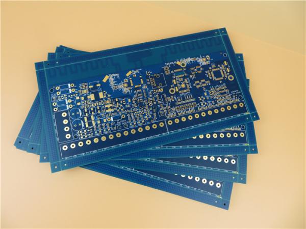 Cheap Matt Blue 50 Ohm Impedance Controlled PCB for Medical Equipment for sale
