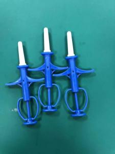China Blue Color Animal ID Microchip Syringe 1.4 * 8mm Chip Size Pet Identification on sale