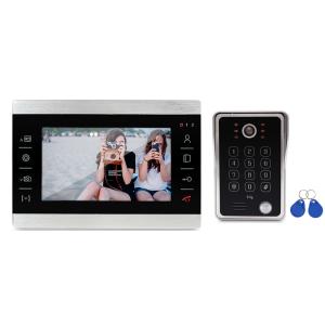 Best RFID Card Unlocking Video Intercom Door Phone Door bell with Keypad codes for Single Home Control wholesale