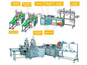 Flat Face Mask Making Machine Two In One Computer Plc Programming Control