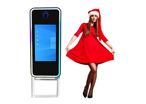 Cheap Wholesale Frame Selfie Wall Mirror Air Photo Booth Set Round Mirror 65 Inch For Events 2023 Display for sale