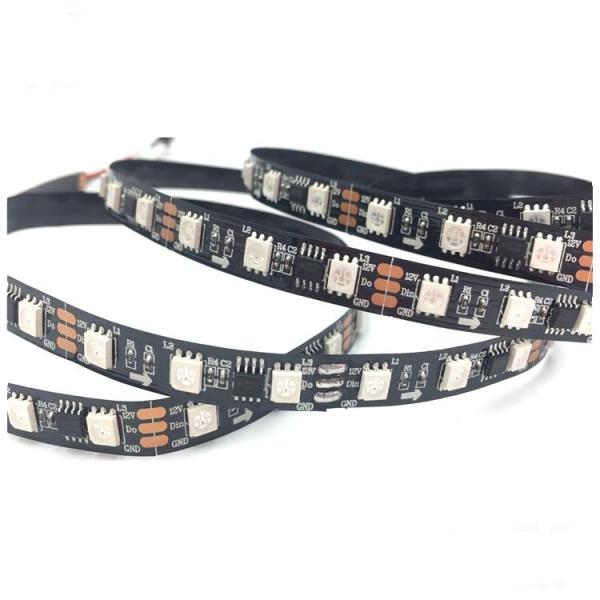Cheap Color Changeable 3600Dot/M2 P16.6mm 12v Addressable Rgb Strip String for sale