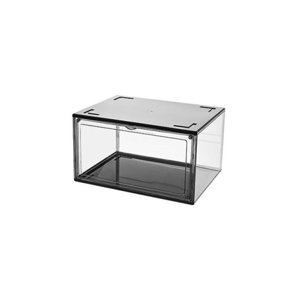 Cheap Custom Clear Magnetic Acrylic Shoe Box Display Stackable for sale
