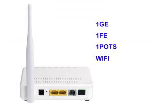 Best Fiber Network ONT Gigabit ONU Device GEPON 1Ge 1 FE 1 Pots WIFI 802.11b/G/N XPON wholesale