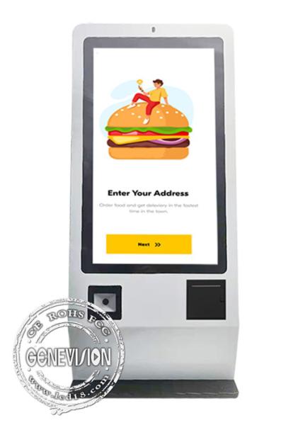 Cheap Table Standing Self Service Payment Kiosk 1920x1080 With Web Camera for sale