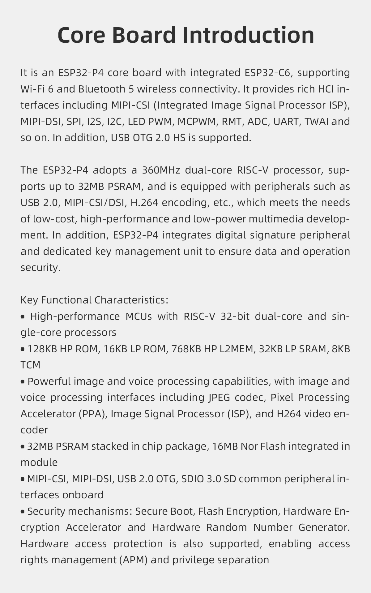 JC-ESP32P4-M3-C6 Silver Gray ESP32 Display Unit 3.3V Operating Voltage for Business Solutions