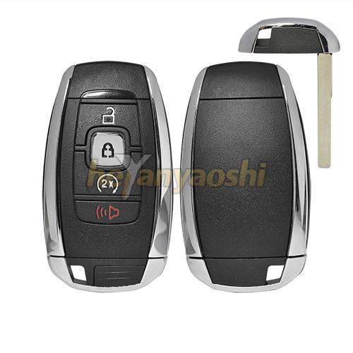 Cheap Lincoin 4 Buttons Smart Key Shell with Emergency Key Insert for sale