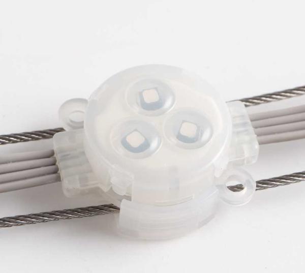Cheap Outdoor DMX512 Paralleled RGB Light String LED Pixel Module With PC Material Shell for sale