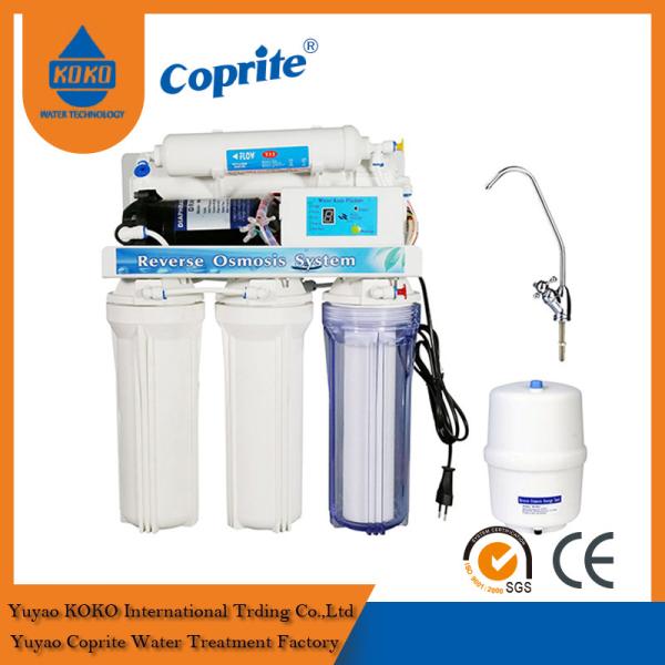 Cheap GPD Under - Sink Auto Flush Reverse Osmosis Water Filtration System with Computer Water RO System for sale