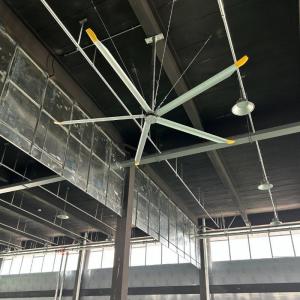 China Aluminum Magnesium Alloy DX/DS Hvls Giant Ceiling Fan With 6 Blades Customization on sale