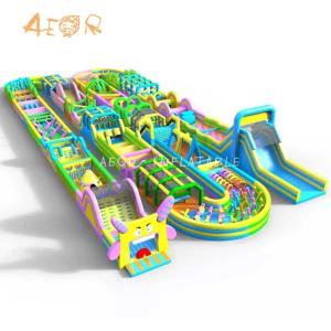 Popular Design  Obstacle Course Jumping Castle For Kids Inflatable Bouncer Inflatable Obstacle Course