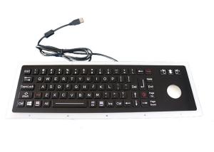 China Black IP67 Dynamic Usb Mechanical Keyboard 76 Keys With 38mm Trackball Mouse on sale