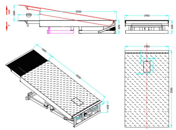Cheap Telescopic Dock Leveler Or Retractable Electric Dock Leveler Suit Each Loading Bay Loading/Unloading for sale