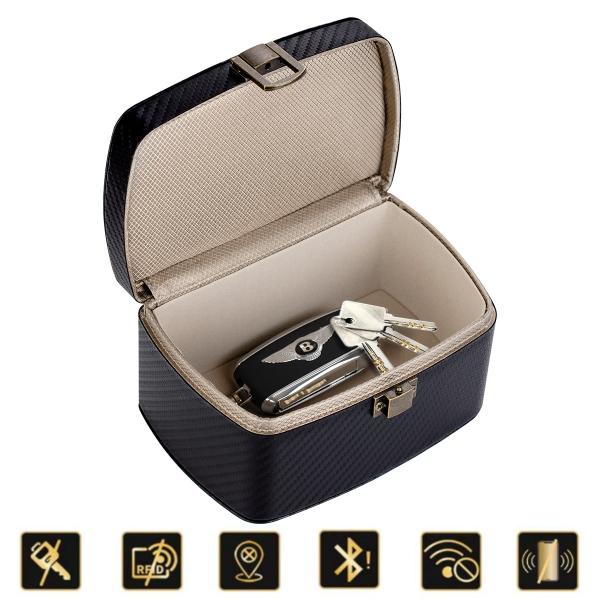Cheap Black Signal Blocking Key Box Anti Tracking 100% Shielding Signal for sale