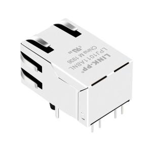 Best 1x1 Tab-UP Pulse Jack RJ45 LED Connector AutoMDIX 100 Base TX wholesale