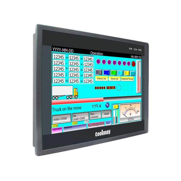 Cheap 1024x600 Pixels HMI PLC All In One 10.1" TFT Touch Screen HMI With PLC for sale