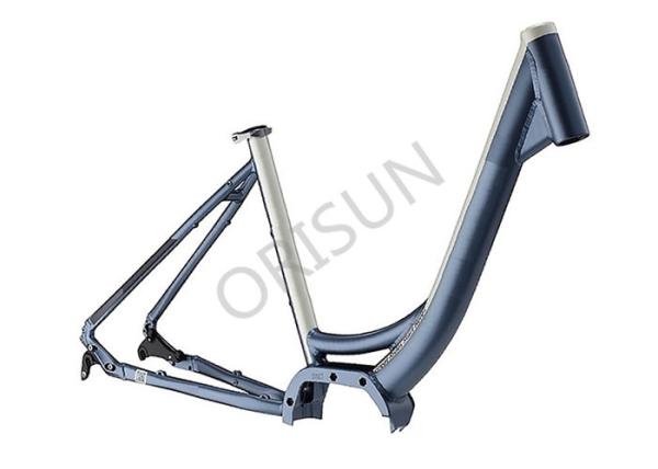 Cheap Electric Step Through Bike Frame , Aluminum Alloy Bicycle Step Through Frame for sale