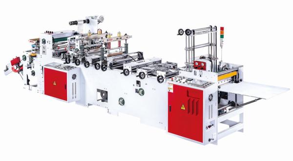 Cheap POF High Speed Outside Patch Bag Making Machine for sale