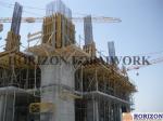 Crane Lifted Climbing Formwork System , Jump Formwork System Platform Width 70cm