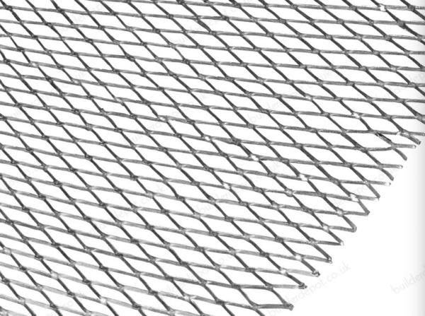 Cheap 10 X 20mm Galvanized Expanded Mesh 0.8mm Thickness Steel Mesh For Plastering for sale