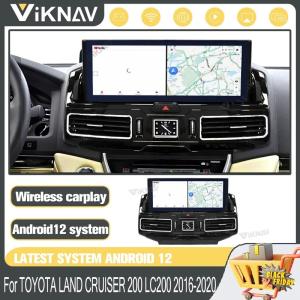 China 12.3 Inch Touch Sreen Stereo For 20016-2020 Toyota CRUISER LC200 GPS Navigation Multimedia Player Wireless Carplay BT 4G on sale