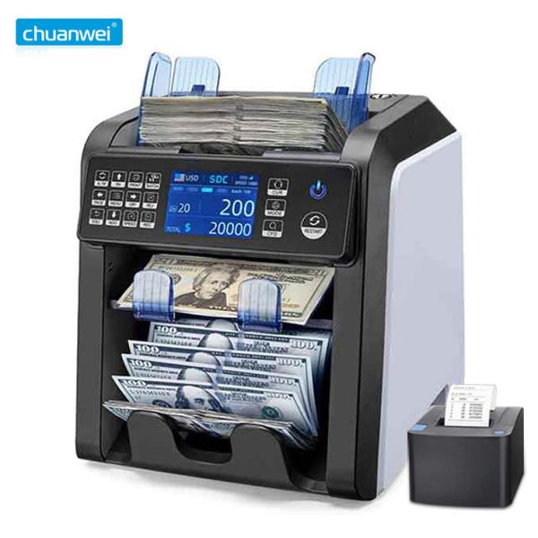 Cheap 2 Pocket MXN 800pcs/Min Mix Value Counting Machine MG UV Money Denomination Counter for sale