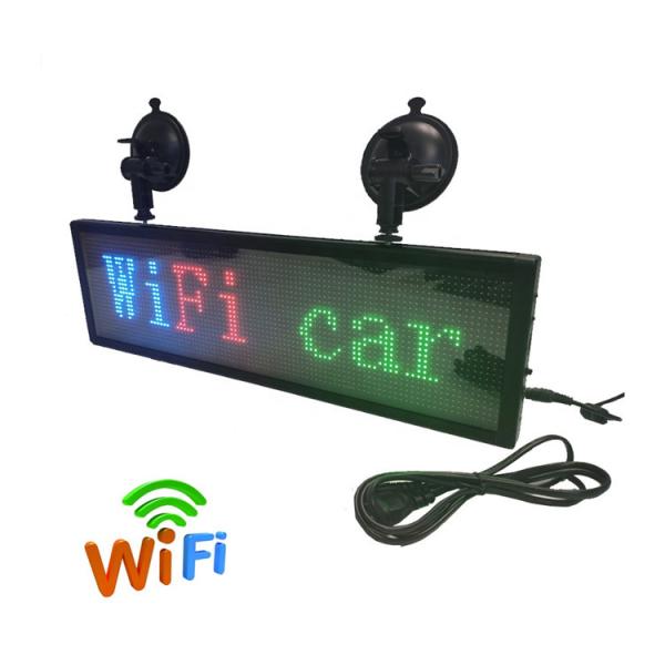 Cheap Wifi 4G USB Control Led P6 P8 P10 Car Window Display Screen for sale