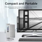 Intel Core Fanless Mini PC With DDR3 RAM Up To 8GB And 8 USB Interfaces For Home