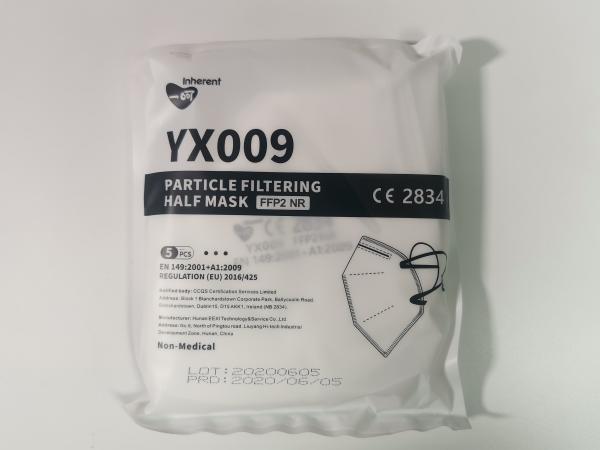 Cheap Odorless Fluid Resistant FFP2 Particle Filtering Half Mask for sale