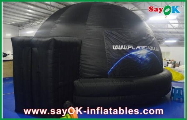 Cheap Fire-proof Inflatable Projection Planetarium Dome Black With Projection Cloth for sale