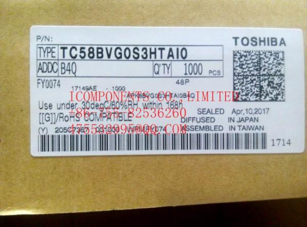 Cheap TC58BVG0S3HTAI0  KIOXIA	B-NAND Flash Parallel 3.3V 1G-bit  I-Temp  48-Pin TSOP for sale