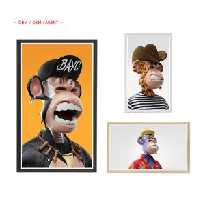Best 15.6&quot; Digital Smart WiFi Photo Frame LED Display Photography Art NFT Charcoal Gray wholesale