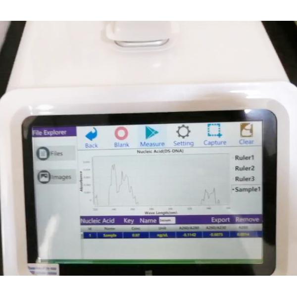 Durable UV Visible Micro Volume Spectrophotometers Automatic Conversion CE ISO