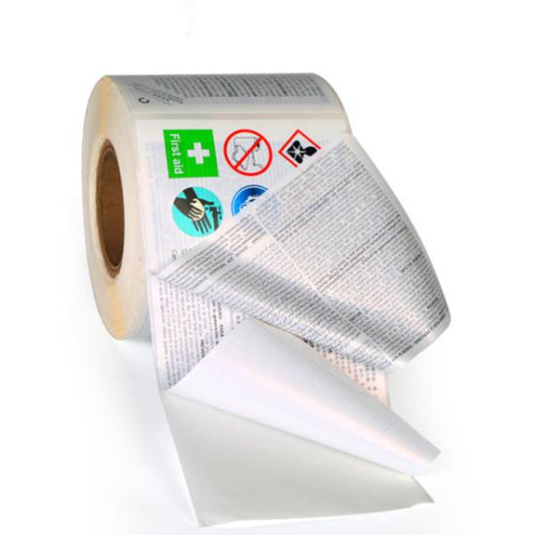 Cheap Transparent Multi Layer Glossy Varnish Printed Adhesive Labels for sale