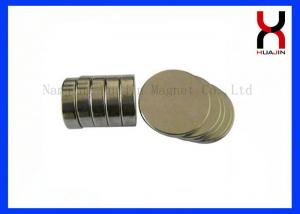 Best Customized Size NdFeB Disc Magnet , Sintered Neodymium Round Shape Magnet wholesale