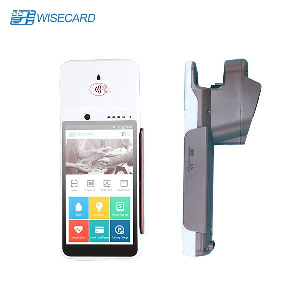 Android 7.0 Biometric POS Terminal , Portable POS Machine With Printer Built In