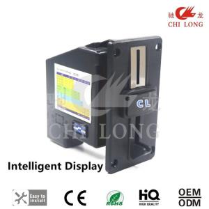 Plastic Black Panel Multi Coin Selector With Cpu Program Control Cl-168d