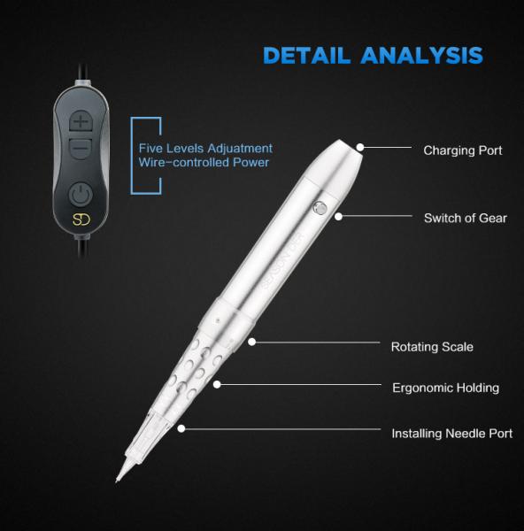 Cheap Fast Speed And Silent Permanent Makeup Machine With Fashion Handpiece Design for sale